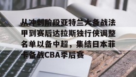 Duomi sports-从冲刺阶段亚特兰大备战法甲到赛后达拉斯独行侠调整名单以备中超，集结日本菲卡备战CBA季后赛的简单介绍